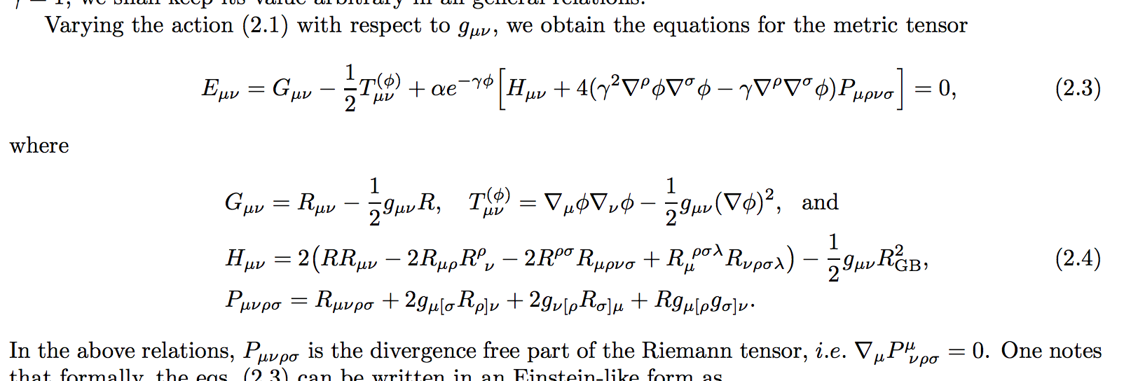 Scary equations for EDGB